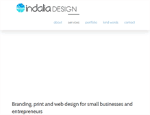 Tablet Screenshot of indaliadesign.com